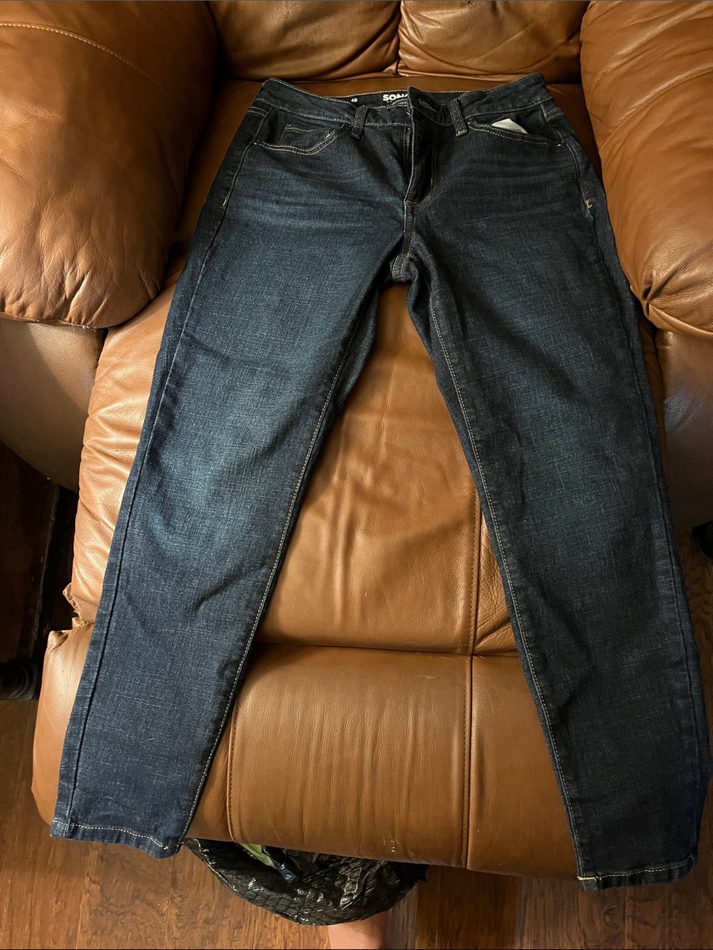 Sonoma Women's Indigo Skinny Jeans - Stretch Dark Blue Denim